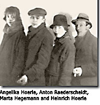 Angelika Hoerle, Anton Raederscheidt, Marta Hegemann and Heinrich Hoerle