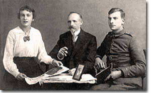 Photo of Angelika Fick with father Richard Fick Sr and Willy Fick